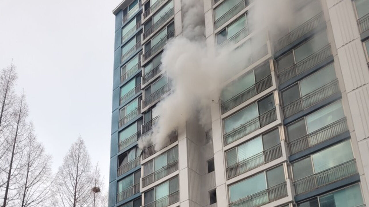 경기 고양시 백석동 아파트 화재…인명 피해 없어