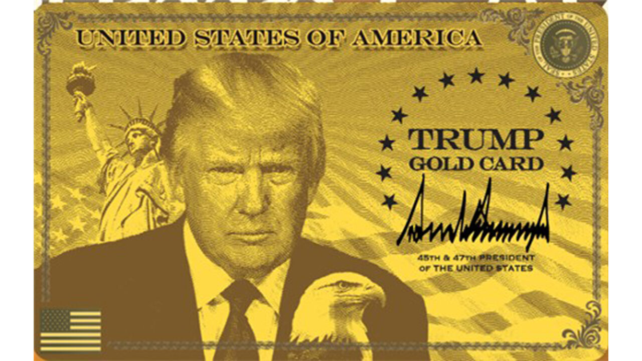 미국 정부 공개 트럼프 골드 카드 도안 (사진=트럼프 골드 카드 공식 사이트 캡처, 연합뉴스)