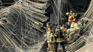 [빅토픽] 광주 도서관 공사장 붕괴…작업자 4명 매몰