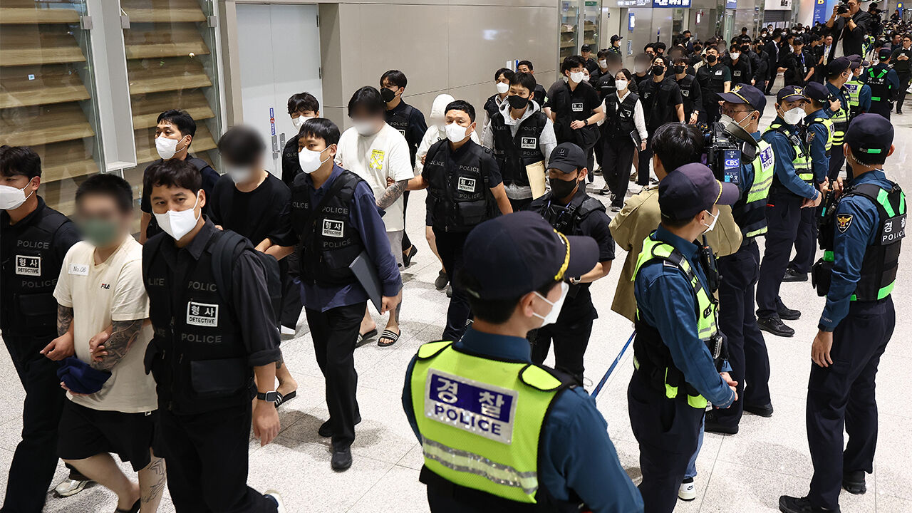대통령실 "캄보디아 내 한국인 스캠 피의자 10월부터 107명 송환"