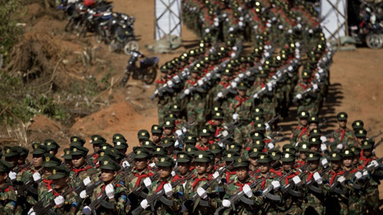 미얀마 군정에 저항하는 미얀마 소수민족 타앙민족해방군(TNLA) (사진=AP, 연합뉴스)