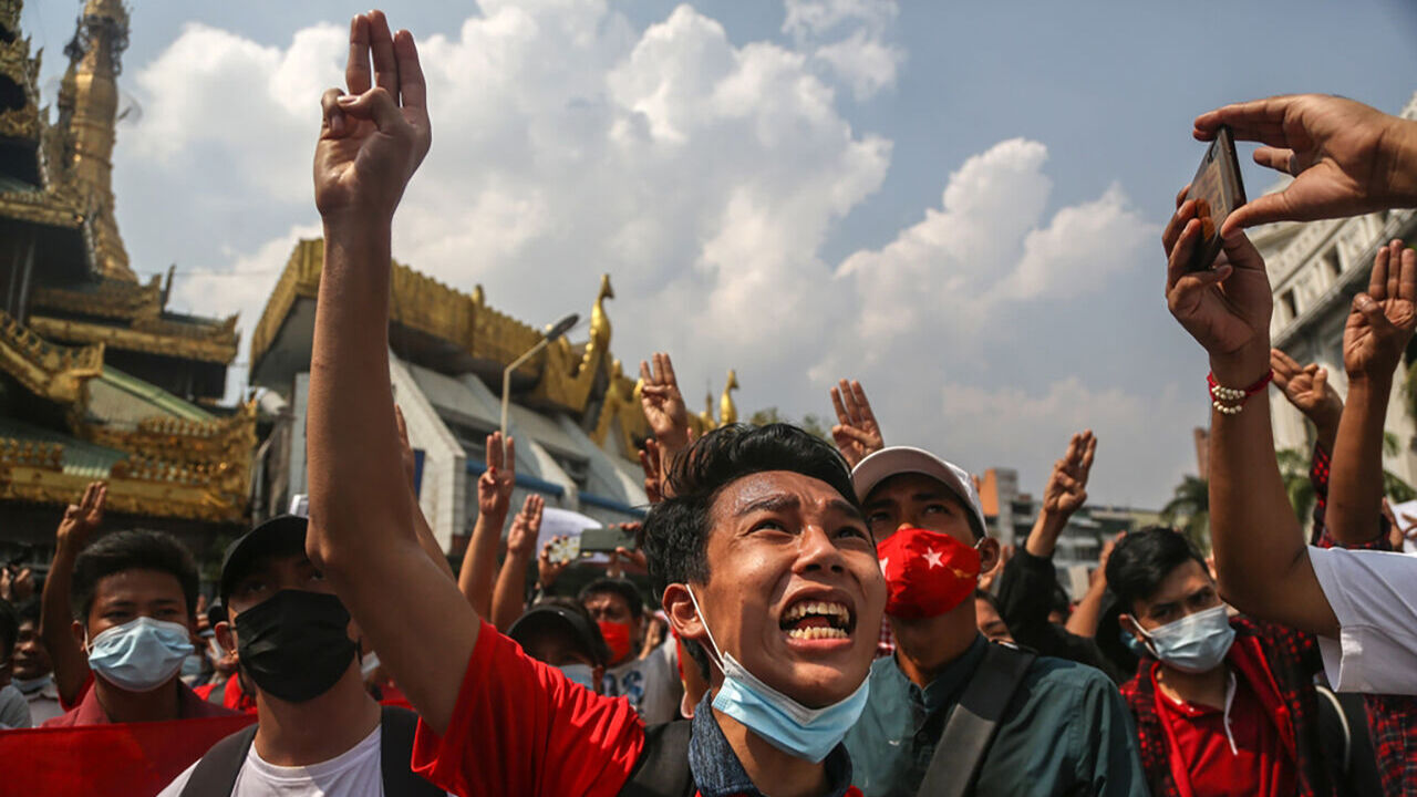 미얀마 민주화 운동 자료사진