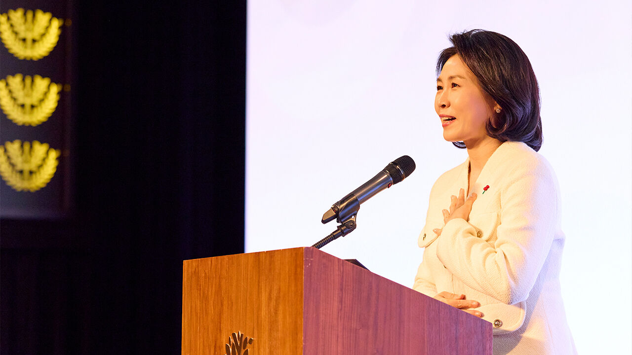 김혜경 여사, 불교계 송년 만찬 참석…"국민 마음 하나로 모으길"