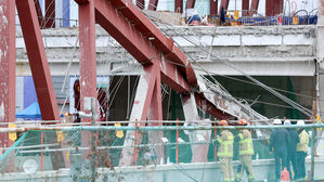 경찰·노동청, '광주대표도서관 붕괴' 시공사 압수수색