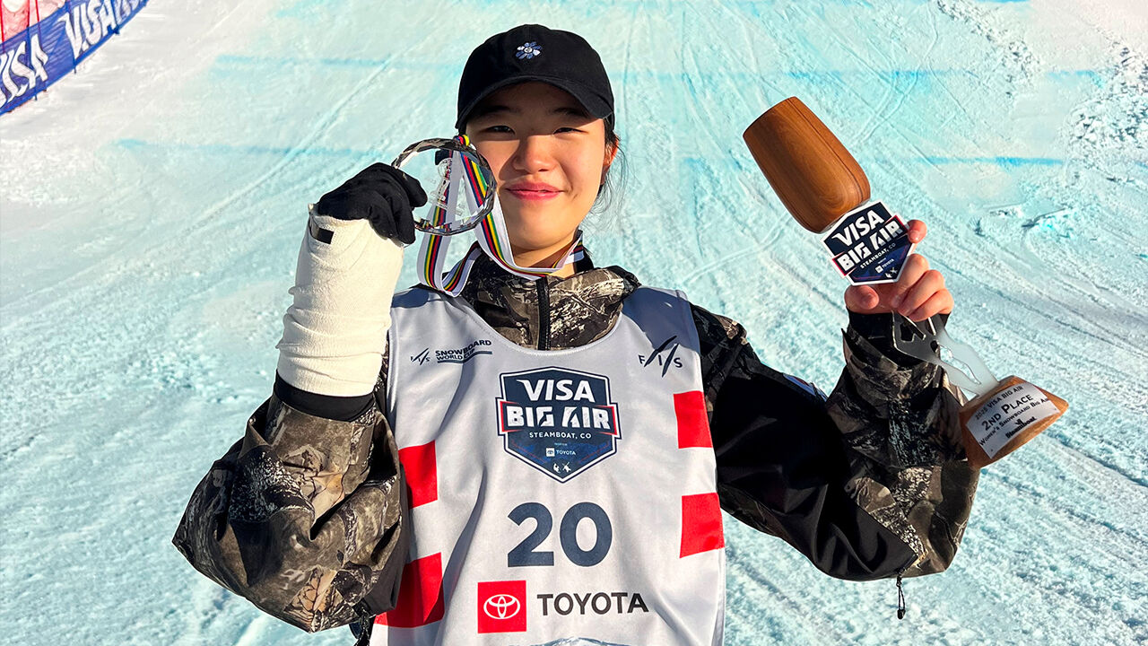 유승은, 스노보드 월드컵 여자 빅에어 은메달 획득