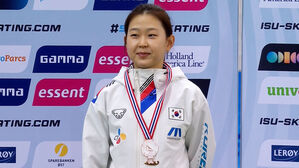 빙속 간판 김민선, 500m 시즌 첫 동메달&hellip;이나현은 4위