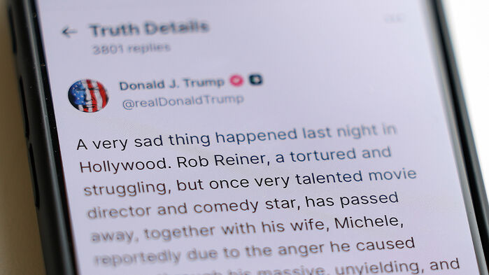 트럼프가 올린 롭 라이너 추모글 (사진=게티이미지)
