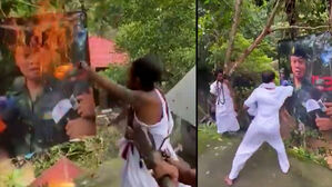 불 뿜고 수뇌부 얼굴에 '푹푹'&hellip;주술사들의 저주