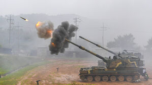 해병대 서북도서 해상사격훈련&hellip;K9 자주포 100여 발 실사격