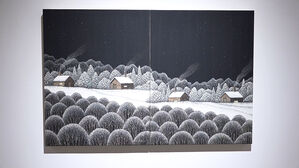 숲 속 작은 집&hellip;칼로 긁어 표현한 '자연의 풍경'