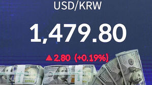 환율 1479.8원 마감&hellip;장중 한때 8개월 만에 최고