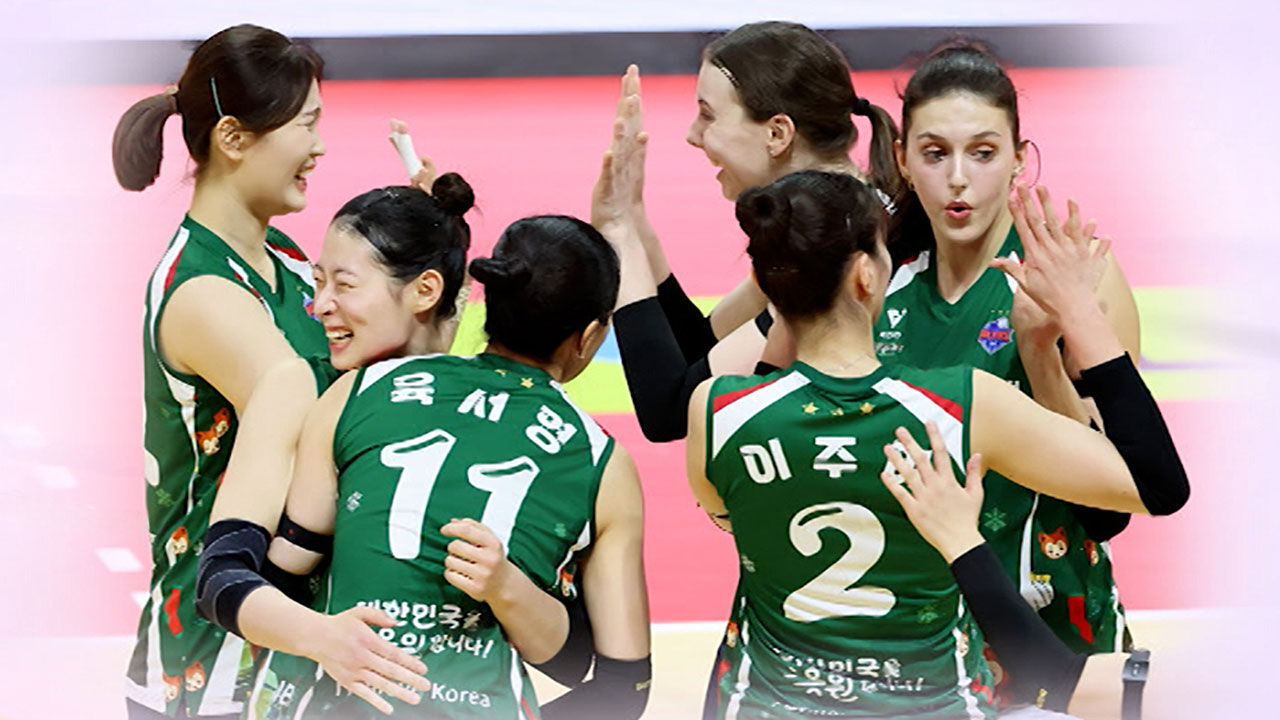 2세트서 '서브 폭격'…기업은행, 4위 도약