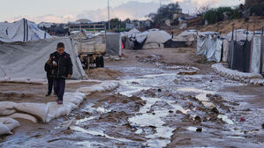 "가자지구 폭우&middot;강풍에 팔레스타인 주민 인도주의적 위기"