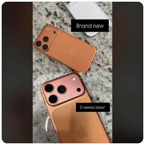 변색된 아이폰17 프로 (사진=레딧 캡처, 연합뉴스)