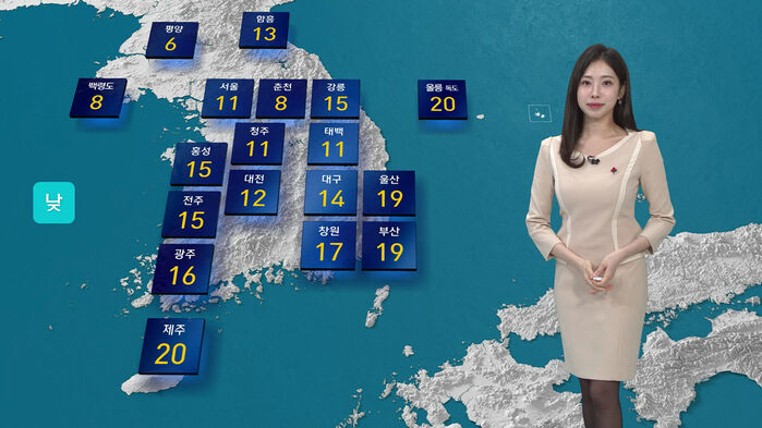[날씨] 전국 흐리고 가끔 비&hellip;밤부터 찬바람