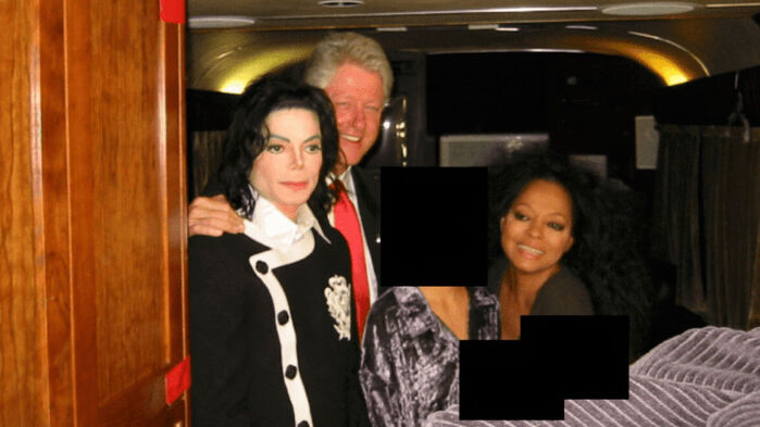 마이클 잭슨, 빌 클린턴, 다이애나 로스 (사진=미국 법무부 제공, AP, 연합뉴스)