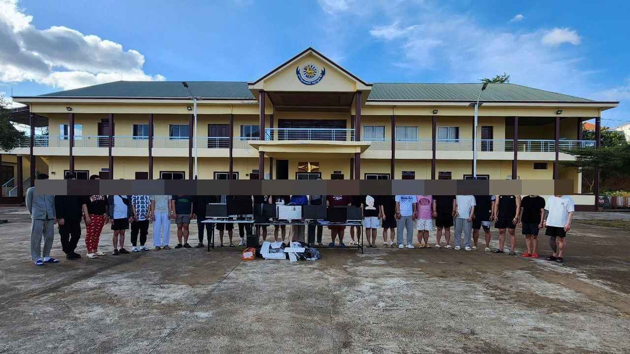캄보디아 범죄단지서 검거된 한국인 피싱범들 (사진=경찰청 제공, 연합뉴스)