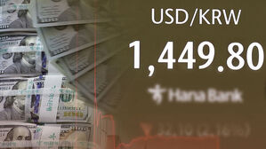 "정부 강력한 의지" 고강도 개입하자&hellip;환율 33.8원 '뚝'