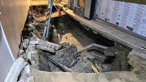 이문동 지반침하 사고 '시공 부실' 확인&hellip;시공사 영업정지