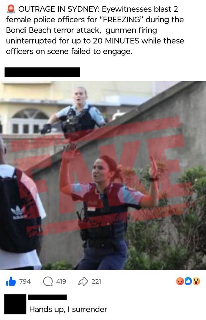 호주 총격 테러 허위정보 가짜뉴스