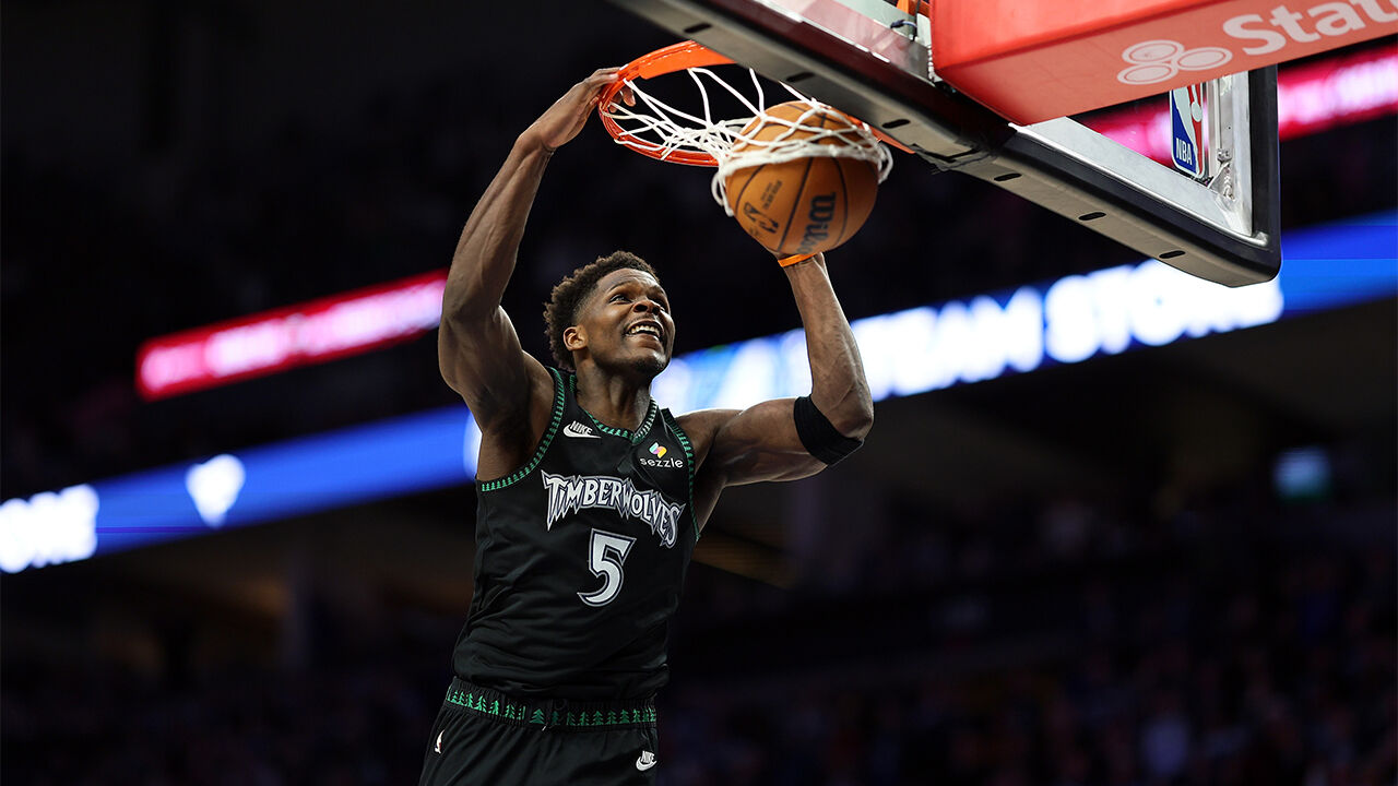 미네소타 팀버울브스의 앤서니 에드워즈(5번) (사진=게티이미지)