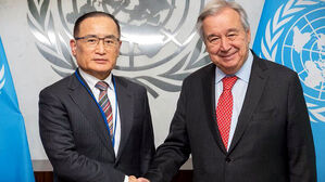 [단독] 유엔 사무총장 만나 '북 방문' 권유&hellip;"검토하겠다"