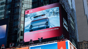 'LG 온 보드' 캠페인 영상, 뉴욕 타임스퀘어&middot;런던 피카딜리서 공개