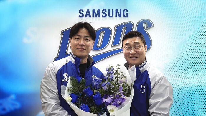 '삼성 잔류' 강민호, 사상 첫 '4번째 FA 계약'