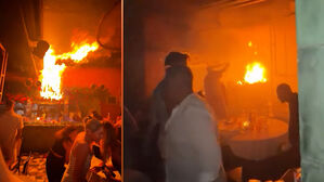 불쇼하다 천장서 '화르륵'&hellip;아수라장된 식당