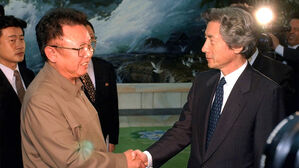 일 고이즈미, 김정일과 회담서 "북, 미&middot;영에 이길 수 없다"