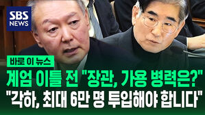 [바로이뉴스] 계엄 이틀 전 "장관, 가용 병력은?" "각하, 최대 6만 명 투입해야 합니다"