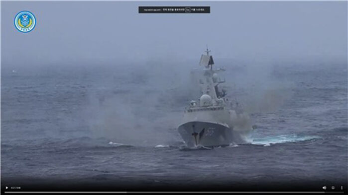 중국이 공개한 타이완 포위 훈련 영상 (사진=중국인민해방군 동부전구 소셜미디어 캡처, 연합뉴스)