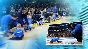 누가 누가 빨리 기어가나&hellip;귀여운 '대역전극'