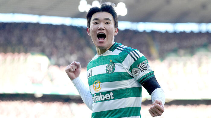 2호골 폭발한 양현준 (사진=AP, 연합뉴스)