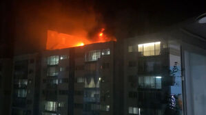 25층짜리 아파트 옥상서 불&hellip;50여 명 대피