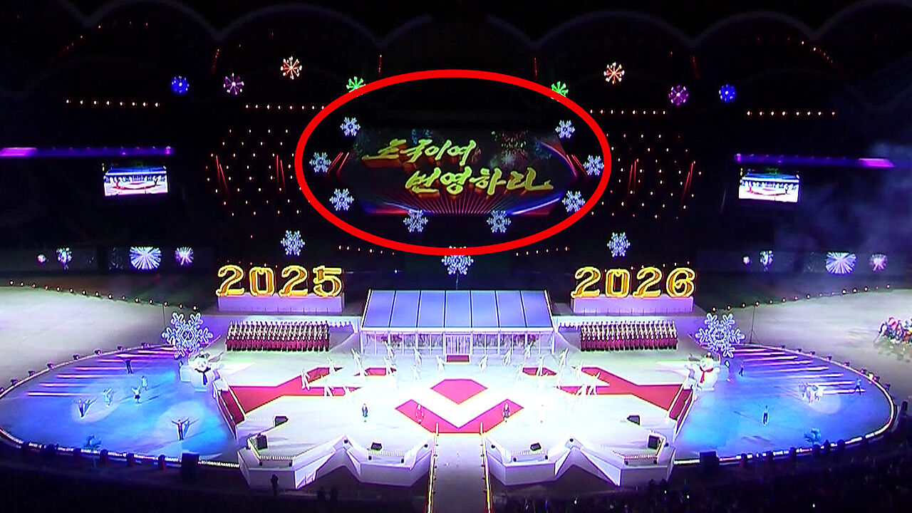 북한 새해맞이 축하공연