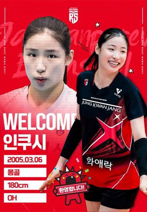 정관장이 인쿠시 영입을 알리는 이미지 (사진=정관장 인스타그램 캡처, 연합뉴스)