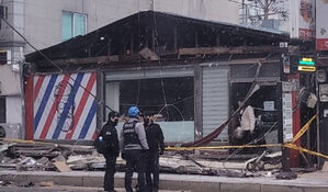 의정부서 강풍에 길이 15m 간판 떨어져 20대 행인 사망