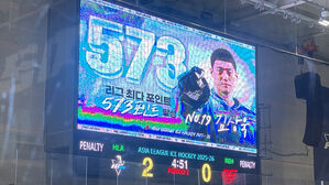 김상욱, 아시아리그 아이스하키 통산 최다 포인트 신기록 수립