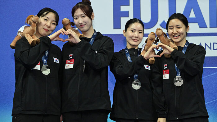 펜싱 여자 에페 대표팀 월드컵서 은메달&hellip;"세계랭킹 1위"