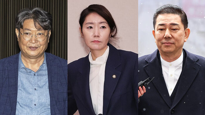 좌로부터 더불어민주당 이춘석, 강선우, 김병기 의원