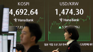 원&middot;달러 환율 9일 연속 상승&hellip;1,470원 넘겨