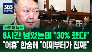 [바로이뉴스] 6시간 넘었는데 "30% 했다" "어휴" 한숨에 "이제부터가 진짜!"