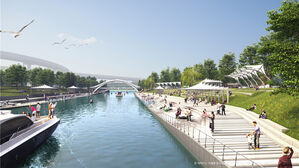 "인천 송도국제도시 물길로 잇는다"&hellip;워터프런트 1-2단계 내년 준공