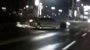 맞은편 달리던 SUV 날벼락&hellip;바퀴 '덜덜덜' 불꽃 튀더니