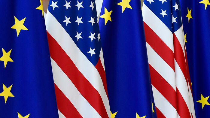 유럽연합기(EU기)와 성조기 (사진=연합뉴스)