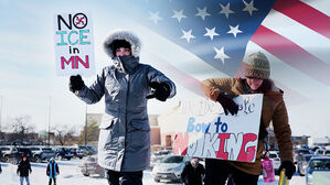 '영하 20도' 강추위 녹인 시위&hellip;"이민단속국도 녹을 것"