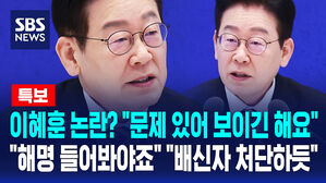 [뉴스특보] 이혜훈 논란? "문제 있어 보이긴 해요" "해명 들어봐야죠" "배신자 처단하듯"