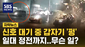 [자막뉴스] 신호 대기 중 갑자기 '펑'&hellip;일대 정전까지, 무슨 일?