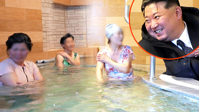 여탕 시찰한 김정은 '잇몸만개'&hellip;"너절하다"더니 이번엔